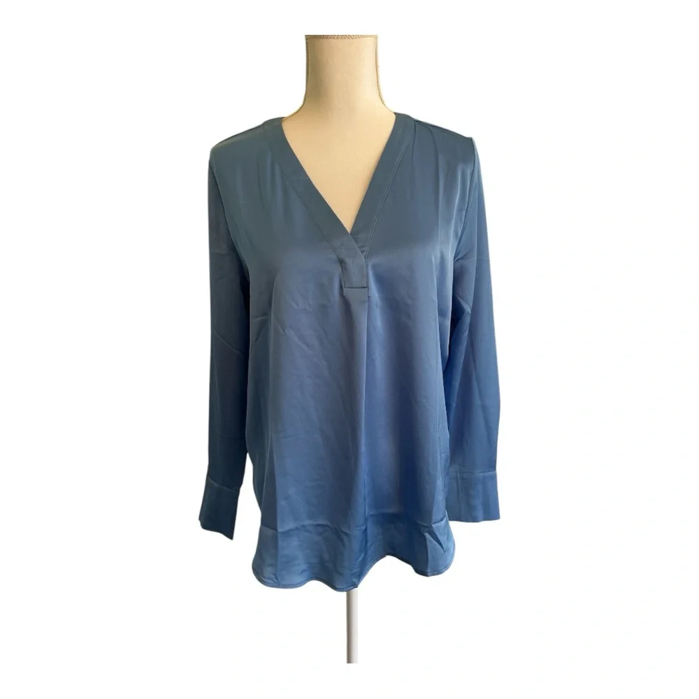 NWT Ann Taylor V-Neck Tunic Blouse - Picture 1 of 5